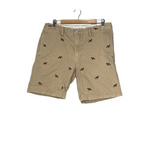 Polo Ralph Lauren Men’s Shorts Embroidered Dogs Tan Size 35